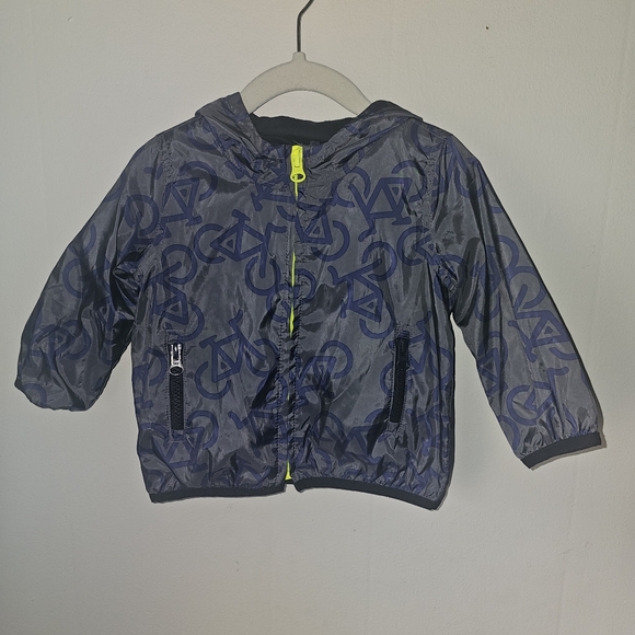 GAP | 12-18 mos | Blue and Black Bicycle Windbreaker - Picture 3 of 12